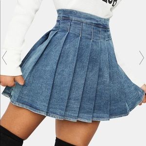 Denim Tennis Skirt